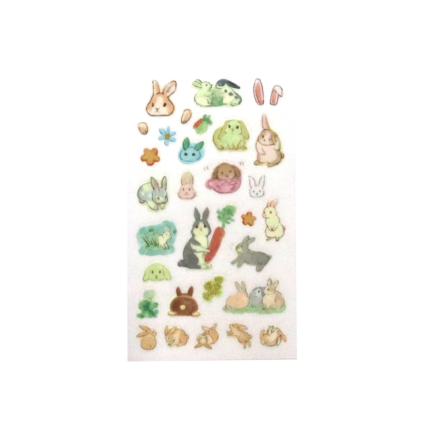 Irodo Paper Transfer Stickers – Rabbit
