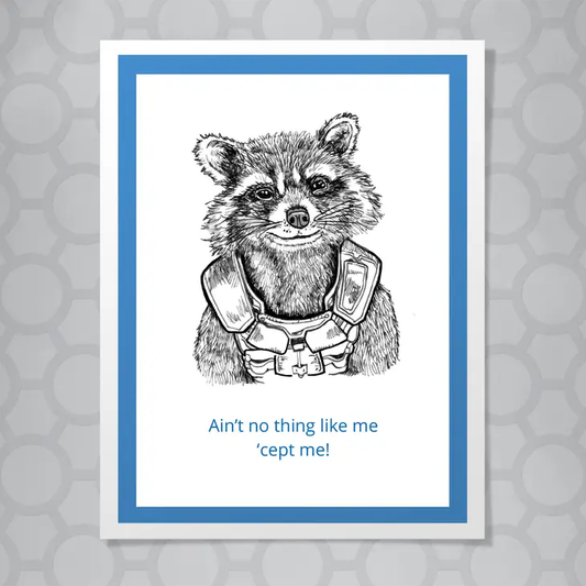 Marvel Guardians of the Galaxy Rocket Racoon card