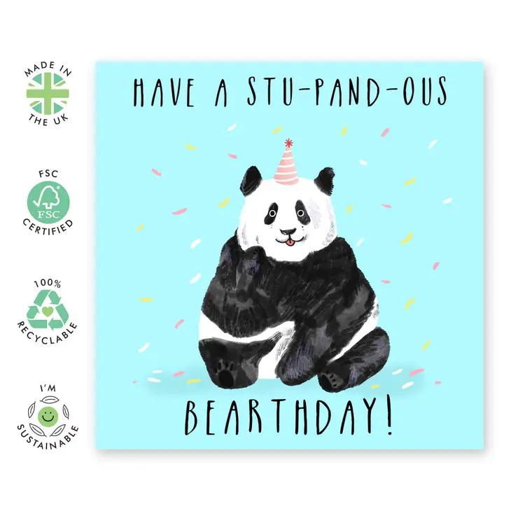 Stu-pand-ous Bearthday Card