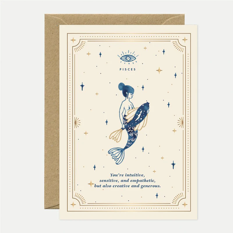 Pisces Astrology Greeting Card