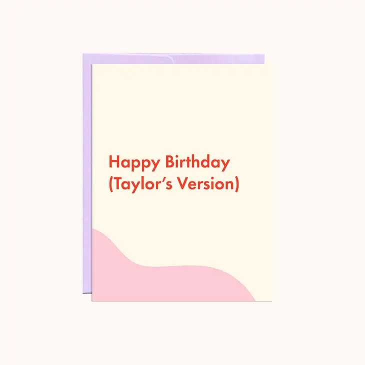 Birthday (Taylor's Version) Card