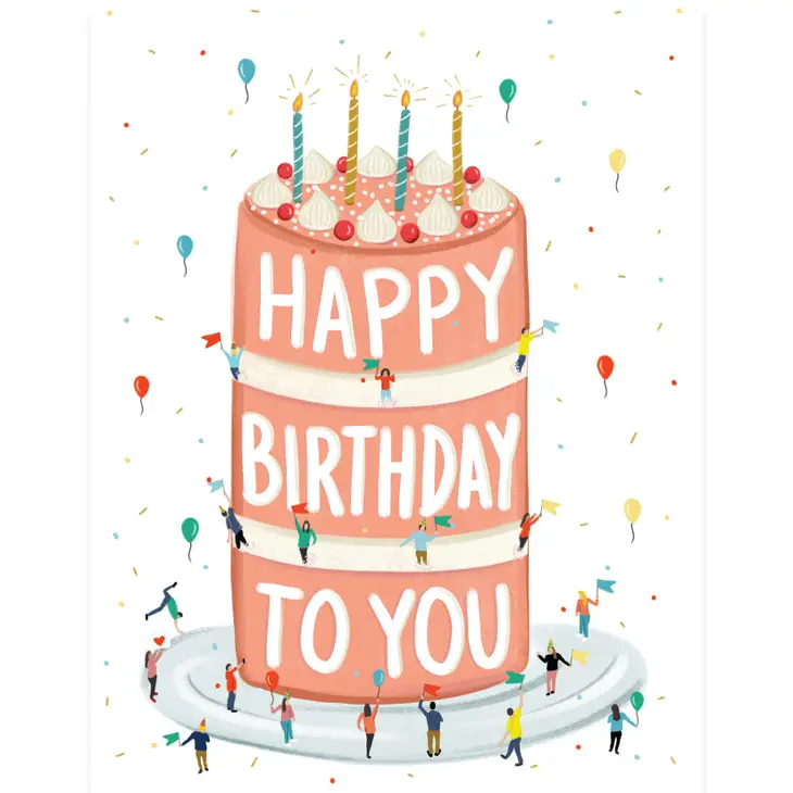 Birthday Cake Celebration Card