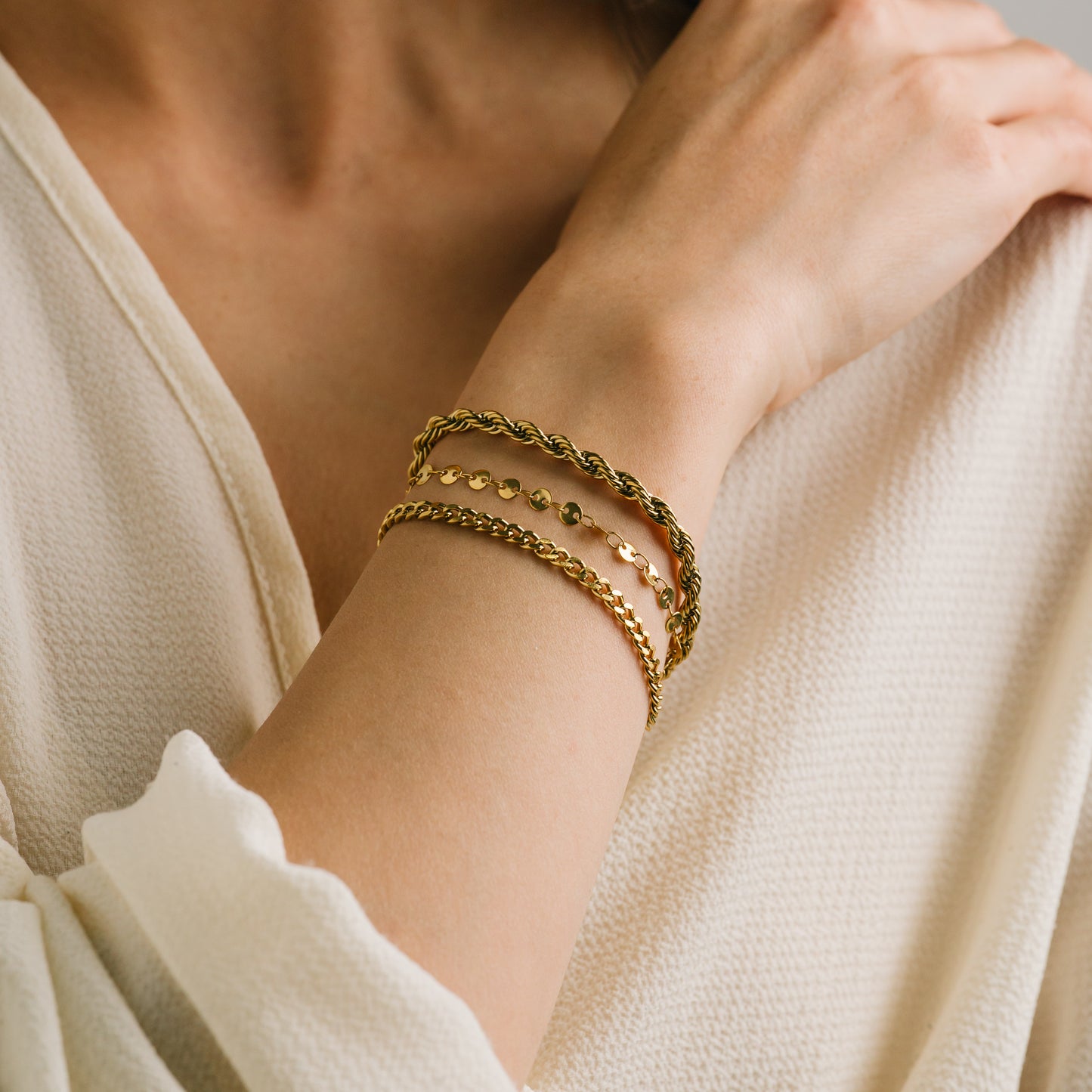 Reef Layered Bracelet Gold
