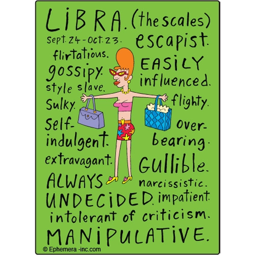 Zodiac Magnet Naughty Libra