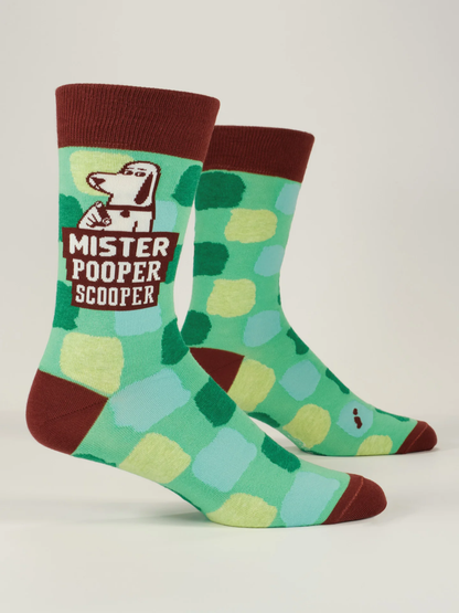 Men's Crew Socks Me.Pooper Scooper