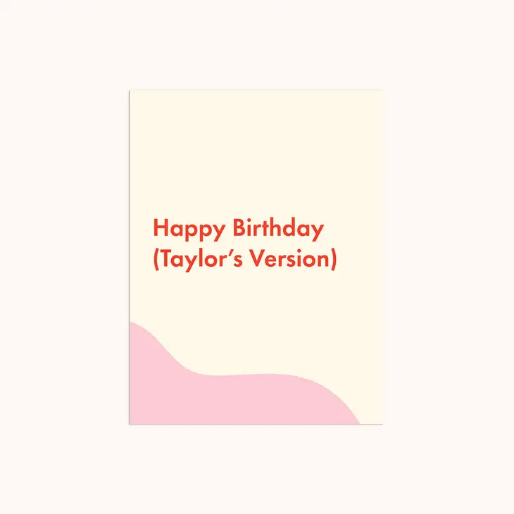 Birthday (Taylor's Version) Card