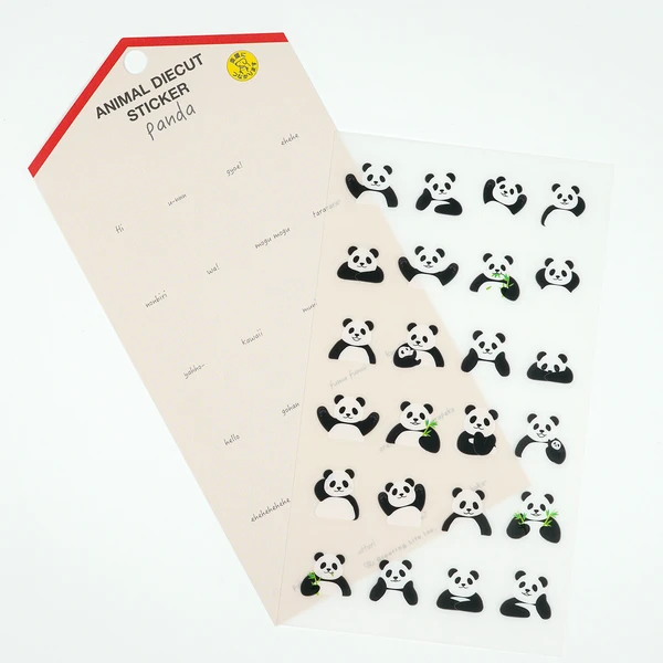Animal Die-cut Sticker Panda