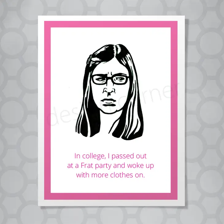 Big Bang Theory Amy College Card