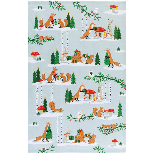 Forest Fete Printed Tea Towel