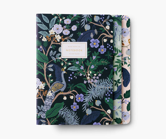 Peacock Assorted Set of 3 Notebook