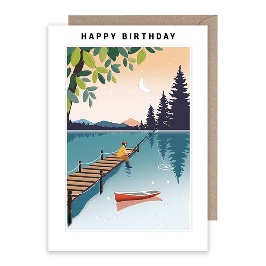 Happy Birthday Day Fishing Card