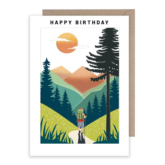 Happy Birthday Day Hiking Card