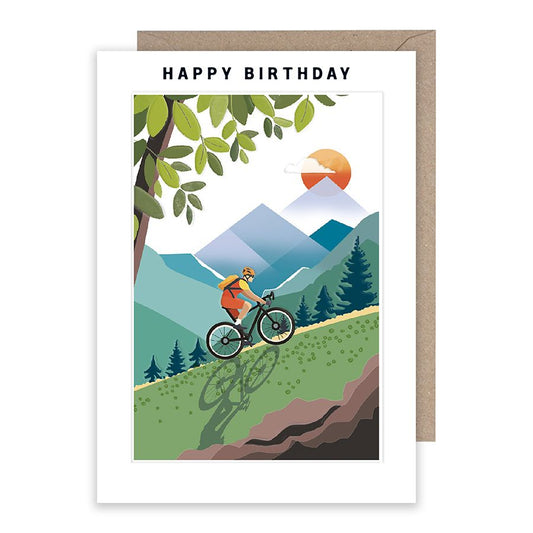 Happy Birthday Day Mountain Bike Card