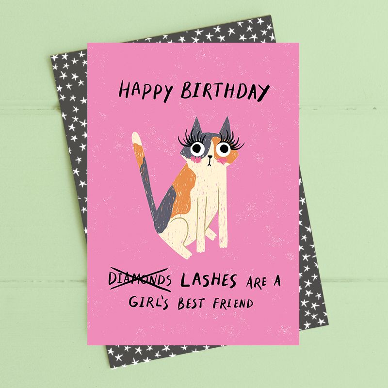 Happy Birthday, Lashes Girls Best Friend Card