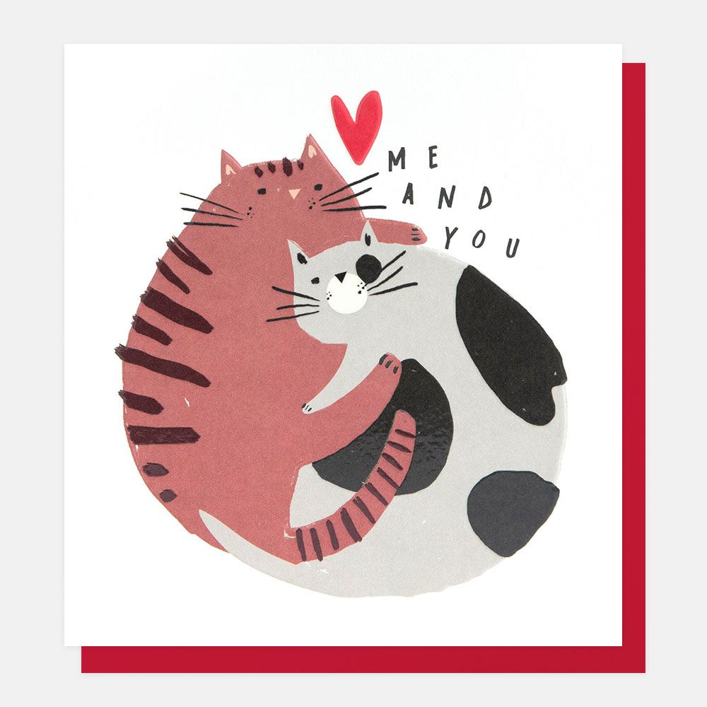 Love Me And You Cats Card