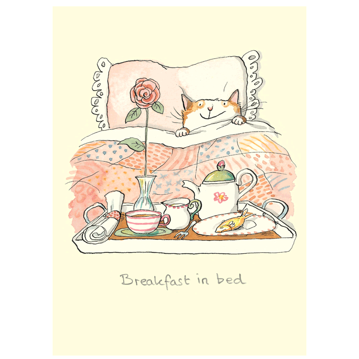 Breakfast In Bed Card