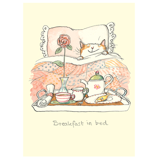 Breakfast In Bed Card