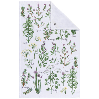 Terry Fresh Herbs Printed Tea Towel