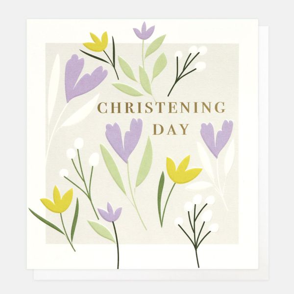 Christening Day, Flowers Card