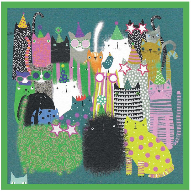 Cat Party Card