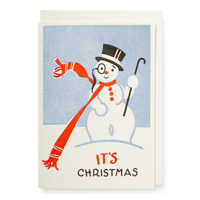 Christmas Snowman Mini Card