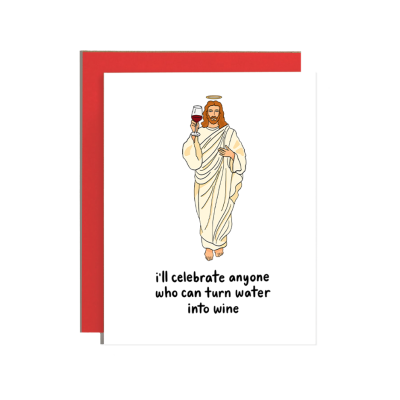Jesus Wine Card