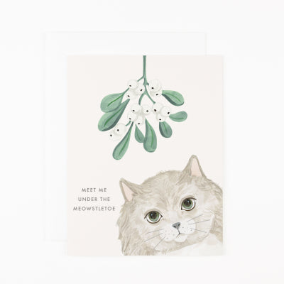 Under The Meowstletoe Card