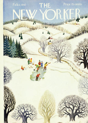 Snow Day At The Pond Card