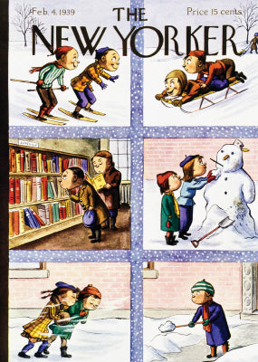 Children In Winter Scenes Card