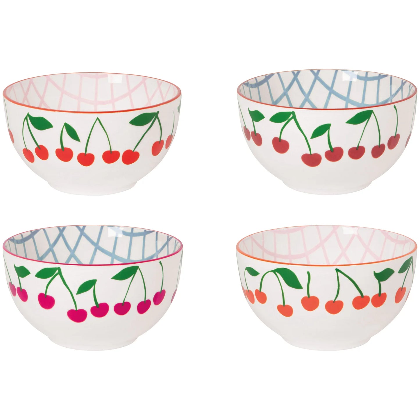 Very Cherry Everyday Bowls Set of 4 Assorted