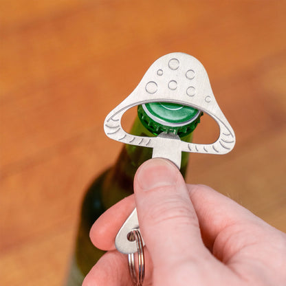 Mushroom Keychain Bottle Opener