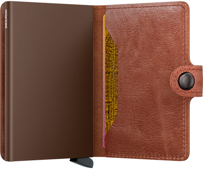 Miniwallet Vintage Cognac Brown