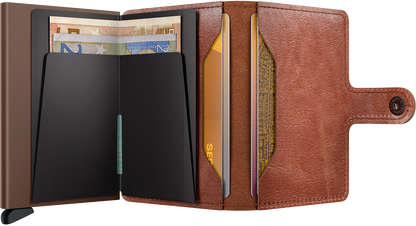 Miniwallet Vintage Cognac Brown