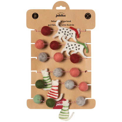 Cat Felt Garland