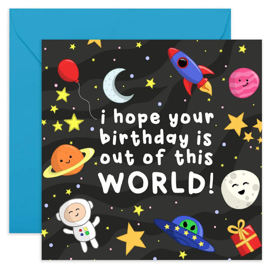 Out Of This World Cute Birthday Card