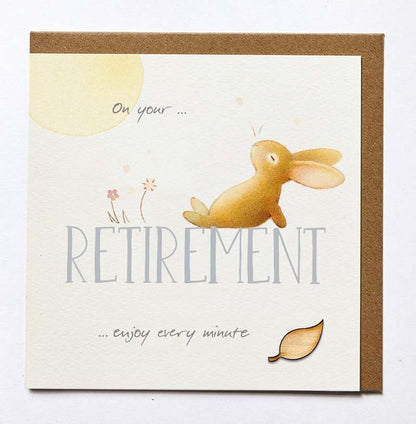 Bunny On Your Retirement Card