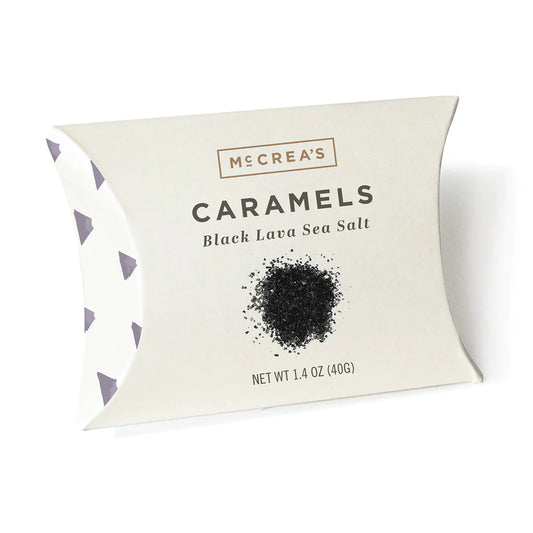 Black Lava Salt Caramels, Pillow Box 5 Piece