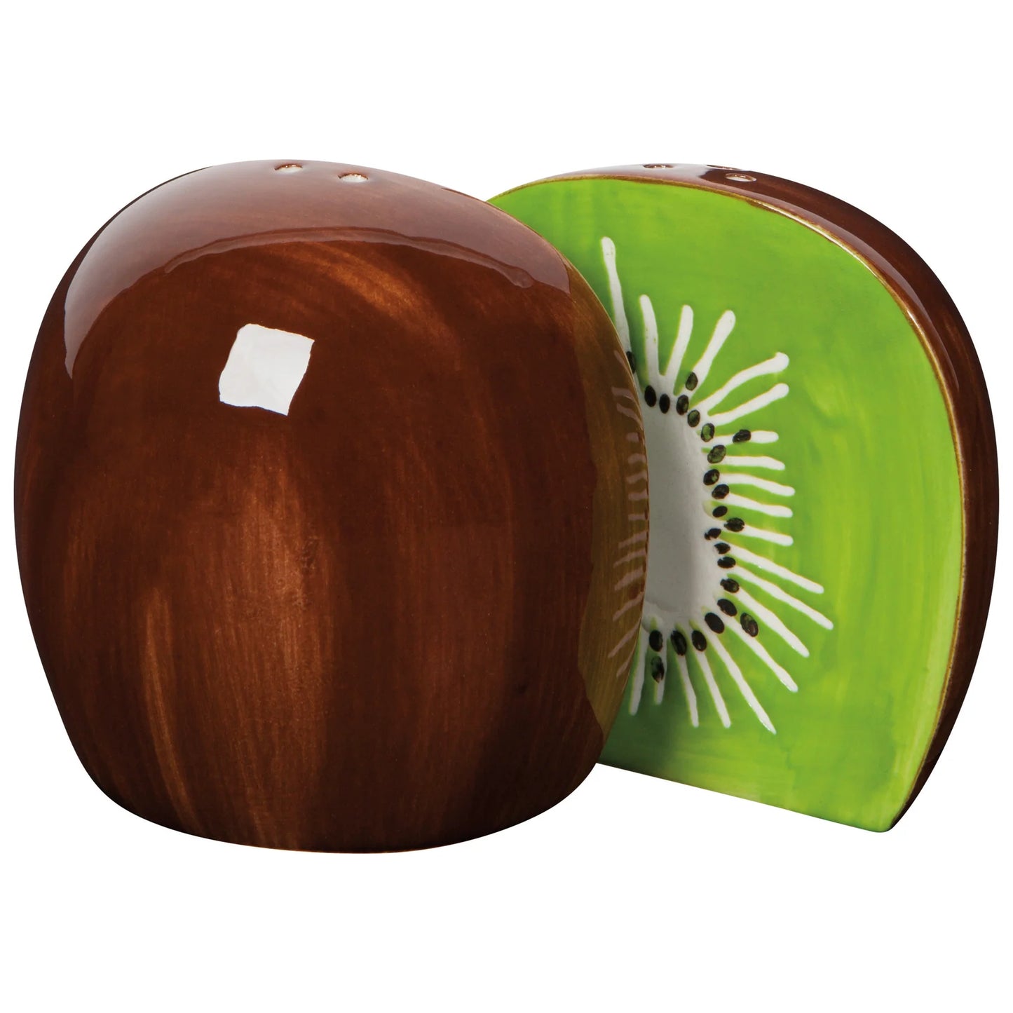 Kiwi Salt and Pepper Shakers Set of 2