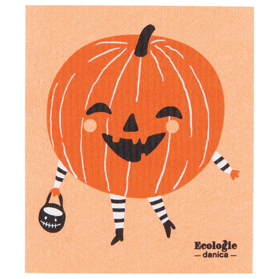 Swedish Dishcloth Boo Crew Pumpkin