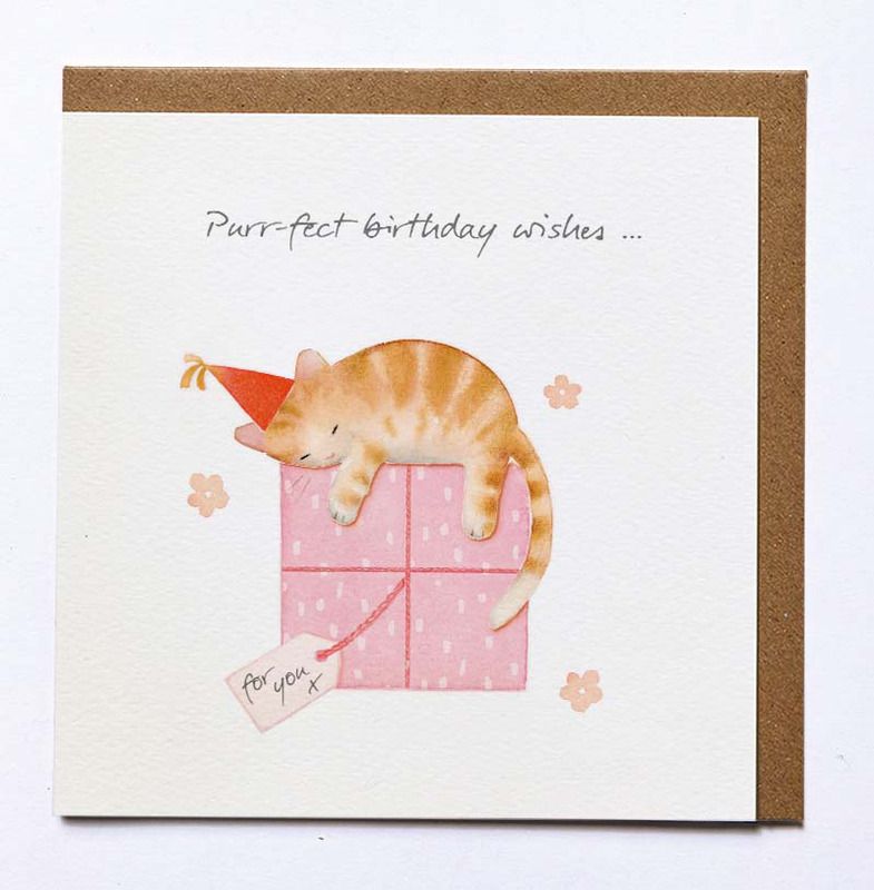 Purrfect Birthday Wishes Card