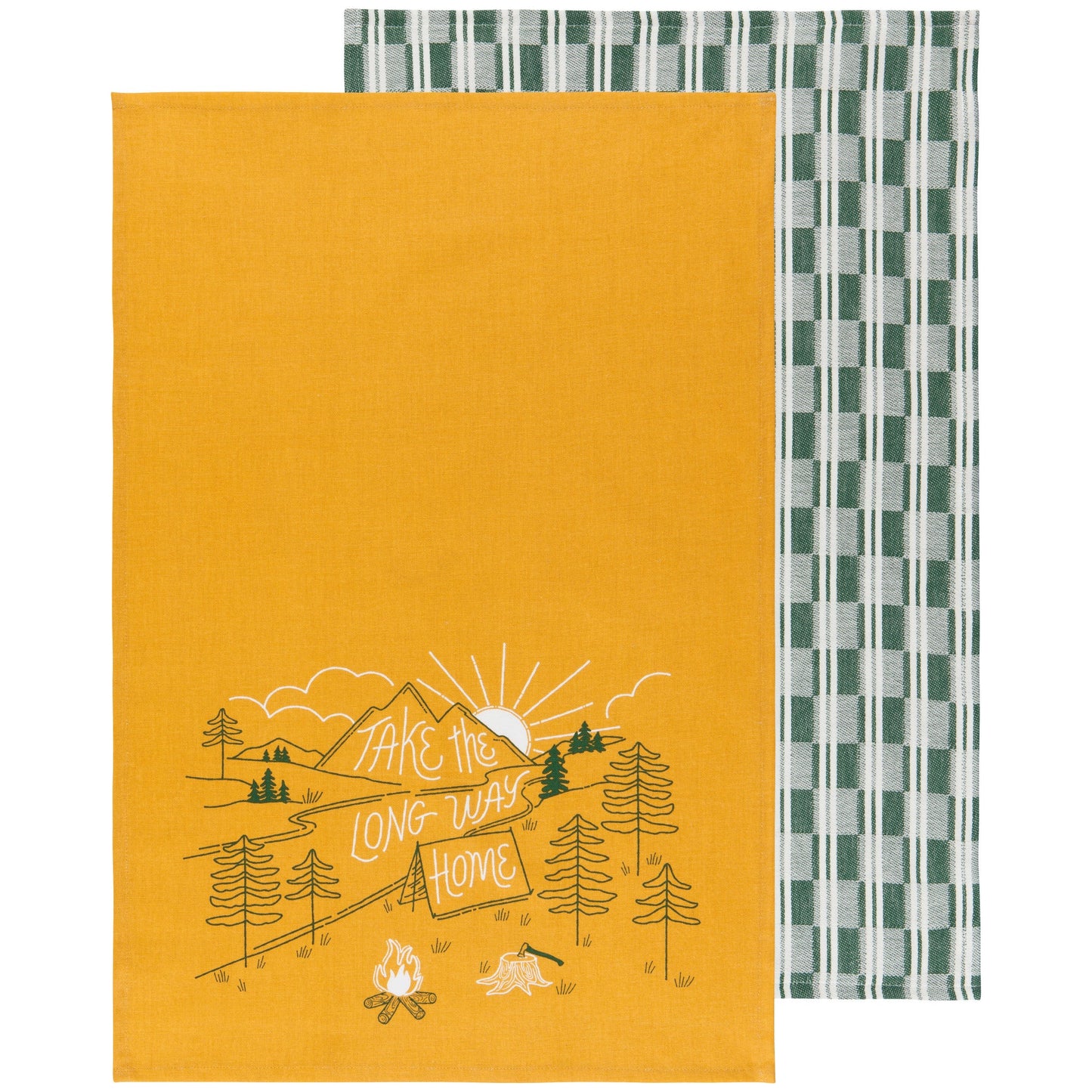 Camp Out Printed Dishtowel Set of 2