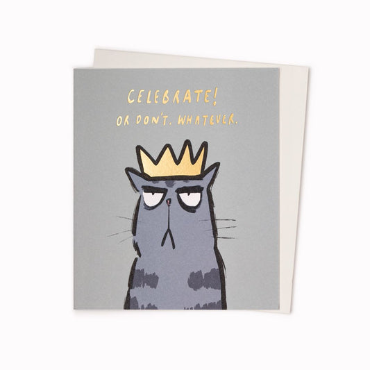 Celebrate Or Don't Cat Card