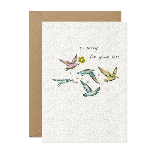Sorry For Your Loss Birds Card