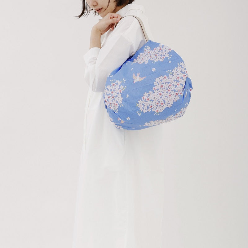 Shupatto Japan Collection Medium Hana Ni Tori Reusable Bag