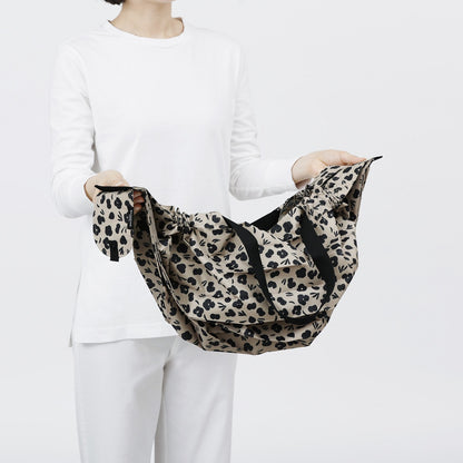 Shupatto Compact Reusable Bag Large Ashiato Paw Marks