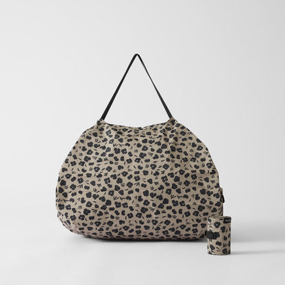 Shupatto Compact Reusable Bag Large Ashiato Paw Marks