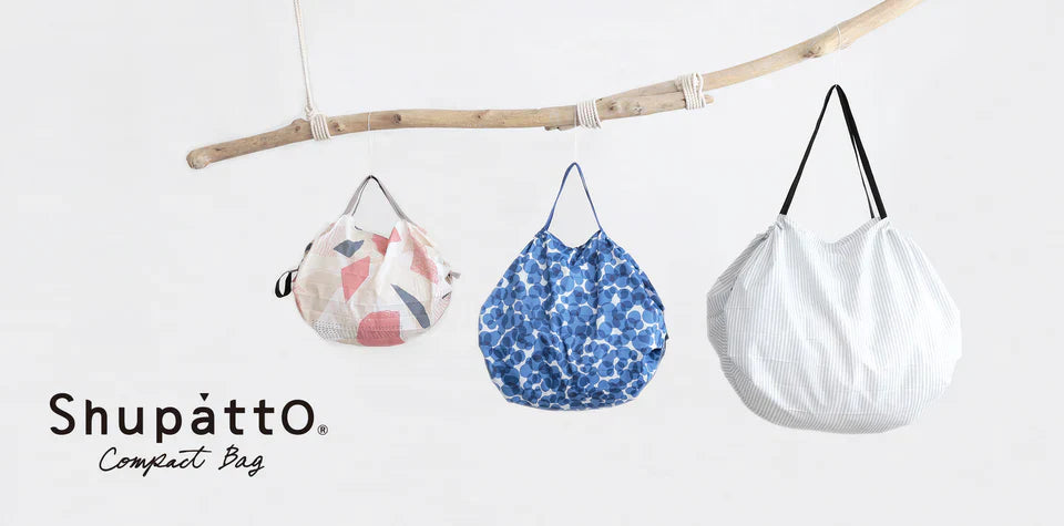 Shupatto Compact Reusable Bag Large Umi Ocean