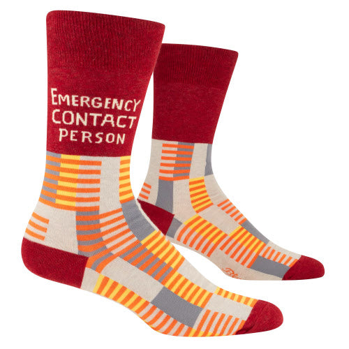 Men's Crew Emergency Contact Socks