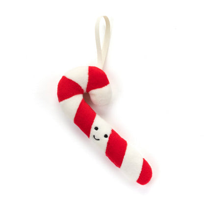 Festive Folly Candy Cane Plush Toy Ornament