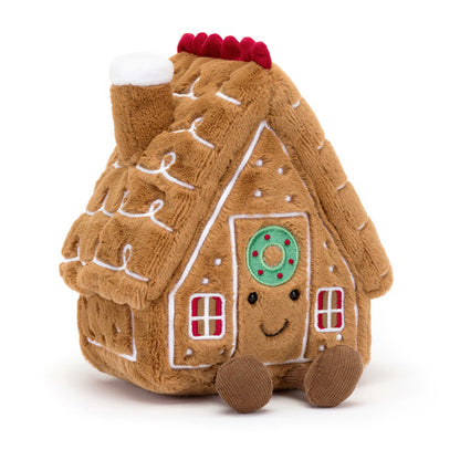 Amuseables Gingerbread House Plush Toy